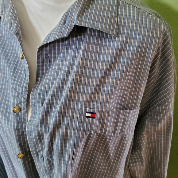 Tommy Hilfiger xl long sleeve plaid button down shirt. - Picture 2 of 11